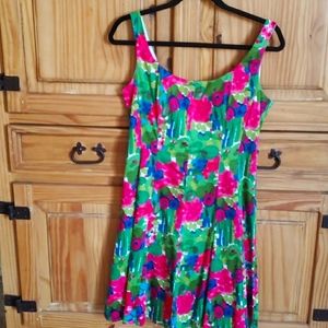 Kim Rogers floral fit and flare dress 8P